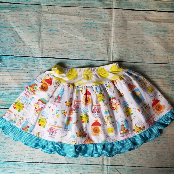 Z•A•Z•A couture gumball print skirt size 2T - Picture 4 of 4